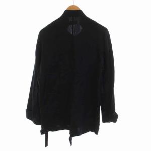 BED J.W. FORD スタンドカラー ジャケット モダール リネン アウター 1 S 黒 ブラック