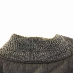 Engineered Garments 中綿ベスト 前開き 裏地千鳥格子 リブ S グレー