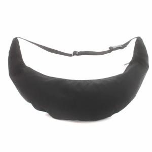 STUSSY ショルダーバッグ ボディバッグ バナナ型 ロゴ ナイロン キャンバス 黒 ブラック