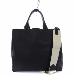 TIFFANY&Co. トートバッグ グレインカーフレザー 2WAY ブラック