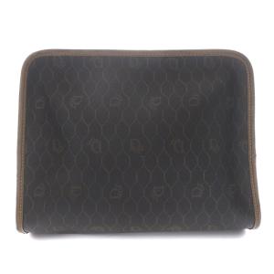 Dior セカンドバッグ クラッチバッグ 総柄 PVC 茶色 ブラウン ダークブラウン OH