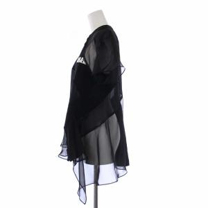 sacai 21SS HWT JERSEY CHIFFON ASYM PULLOVER カットソー 半袖 シアー