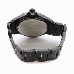 D&G 腕時計 クォーツ ウォッチ アナログ 3針 黒 ブラック