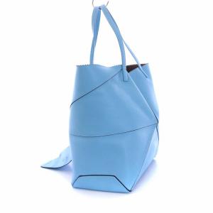 LOEWE オリガミ トートバッグ ハンドバッグ レザー ライトブルー
