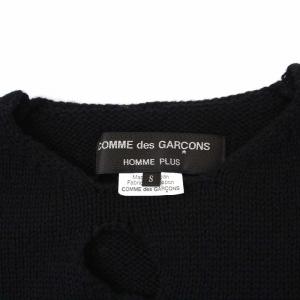COMME des GARCONS HOMME PLUS AD2014 14AW Holy(Hole)Jacket期 ニット クルーネック 長袖 S ブラック