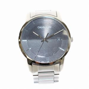 シティ CITY 腕時計 ウォッチ クォーツ アナログ 3針 カレンダー ステンレススチール シルバー 黒 ブラック K2G2G1