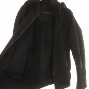 BLACK LABEL CRESTBRIDGE ジャケット パーカー ジップアップ チェック 51F04-403-09 スタンドカラー M 黒 ブラック