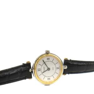 Van Cleef & Arpels La Collection 腕時計 アナログ クォーツ 2針 ラウンドフェイス ホワイト