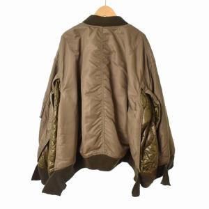 MIHARA YASUHIRO 22AW MMY Quilinting combined MA-1 cape 2way 36 カーキ