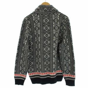 Brooks Brothers Fair Isle Shawl Collar Sweater ニット セーター 総柄 ショールカラー 長袖 カシミヤ混 M