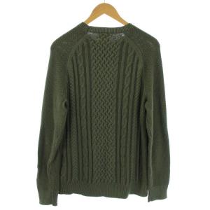 Brooks Brothers Red Fleece Acid-Wash Cable-Knit Crewneck Sweater ニット セーター ケーブル編み