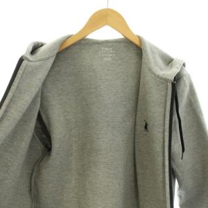 POLO RALPH LAUREN ジップアップパーカー アウター フード ポニー刺繍 S グレー