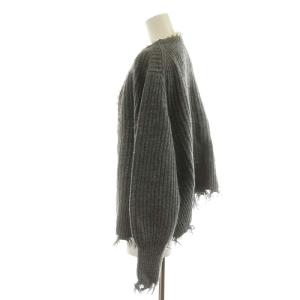 MADISONBLUE 22AW PEARL DAMAGE CD BRITISH WOOL カーディガン 1 S グレー MB224-8012