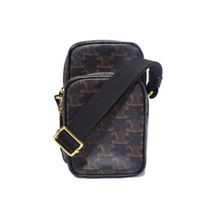 190832CAA ミニポケット メッセンジャーバッグ トリオンフ ブラック