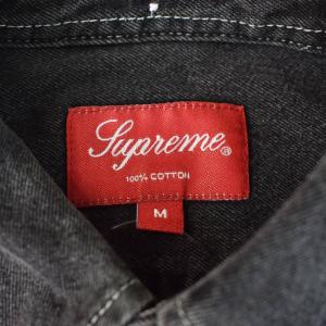 Supreme 21FW APPLIQUE DENIM SHIRT M グレー