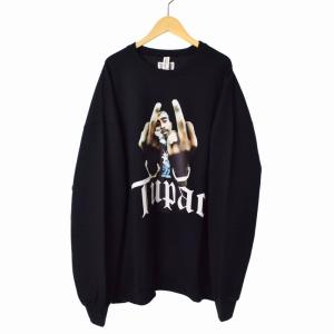 2PAC Crew Neck Sweat Shirt トレーナー 長袖  XXL ブラック