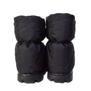 PRADA RE-NYLON パテッドナイロン ブーツ 中綿 35 ブラック 1U686M