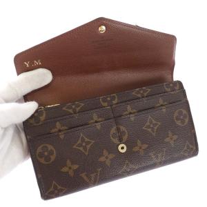 LOUIS VUITTON モノグラム ポルトフォイユ サラ 長財布 二つ折り 茶 ブラウン M60531