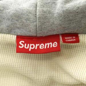Supreme Arc Logo Thermal Zip-Up Hoodie パーカー ジップアップ  L グレー
