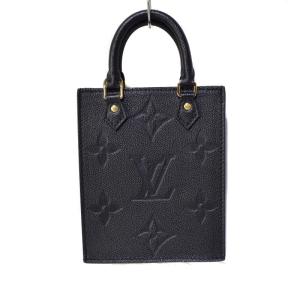LOUIS VUITTON M81417 プティット サックプラ モノグラム アンプラント ショルダーバッグ ブラック