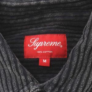 Supreme 22SS CORDUROY SHIRT シャツ 長袖 コットン M グレー