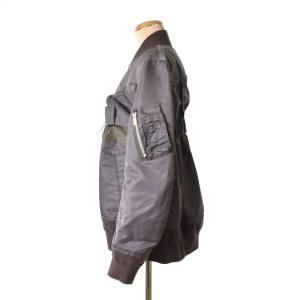 sacai 22AW Nylon Twill Mix Blouson MA-1 ジャケット 2 グレー