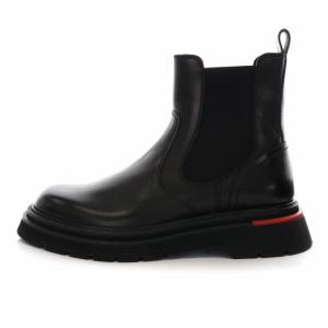 サイドゴアブーツ ショートブーツ レザー 42 ブラック