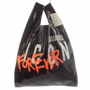 1CON Forever Shopping Bag トートバッグ ハンドバッグ プリント 黒 ブラック