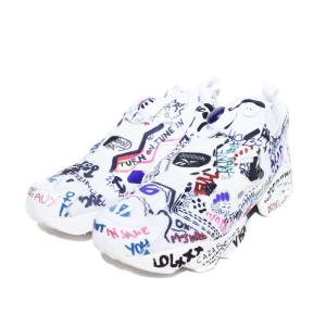 Reebok VETEMENTS 17SS INSTAPUMP FURY 落書き スニーカー 27cm ホワイト