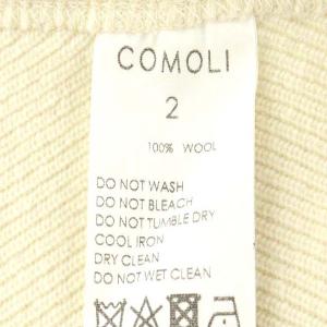 COMOLI W03-05011 22AW ウールフットボールTシャツ カットソー 長袖 2 M ベージュ 