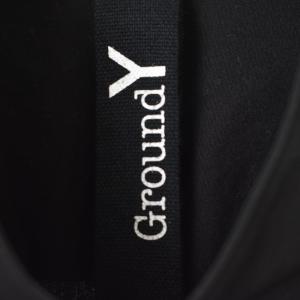 Ground Y インド刺繍切替 ロングシャツ バンドカラー 長袖 3 ブラック GR-B12-811