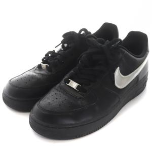 NIKE WMNS AIR FORCE 1 LOW 07 BLACK/METALLIC SILVER 28cm