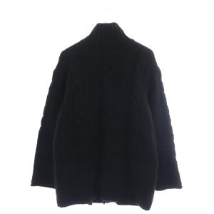 Yohji Yamamoto POUR HOMME 21AW スタンドカラー ジップアップ ニット 3 ブラック
