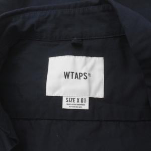 WTAPS BD LS COTTON.RIPSTOP コットンリップストップ ボタンダウンシャツ カジュアルシャツ 長袖 ロゴ X01