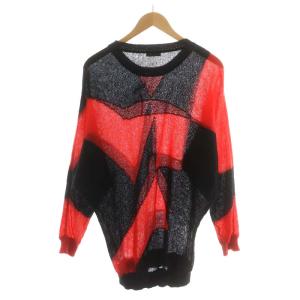 DIOR HOMME 07AW エディ期 ニット セーター ジオメトリック柄 S ブラック