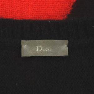 DIOR HOMME 07AW エディ期 ニット セーター ジオメトリック柄 S ブラック
