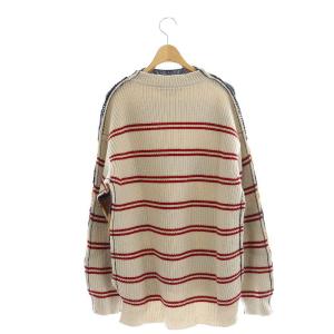 MARNI ボーダー 切替 ニット 40 ブラック ブラウン ベージュ