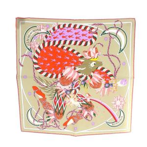 le sacre de L'hiver スカーフ カレ45 シルク マルチカラー