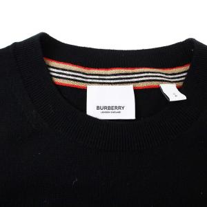 BURBERRY TB LOGO CREWNECK SWEATER DECLAN BLACK ニット セーター