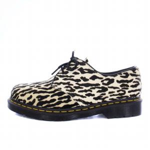 WACKO MARIA DR.MARTENS LEOPARD 3EYE SHOE ハラコ UK9 アイボリー