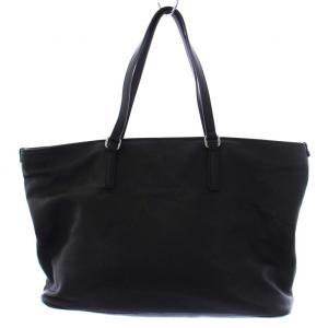 ARMANI JEANS スターアップリケ トートバッグ ハンドバッグ レザー 黒 ブラック 白 ホワイト