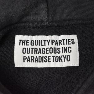 WACKO MARIA スウェット パーカー フーディー ロゴ プリント M グレー GY11