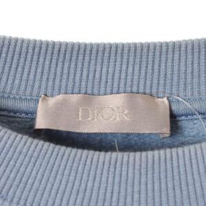 DIOR HOMME 21AW PETER DOIG コラボ ロゴ トレーナー M ブルー