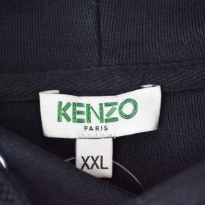 KENZO パーカー フーディー プルオーバー タイガー刺繍 XXL 黒 ブラック F865SW4154XA