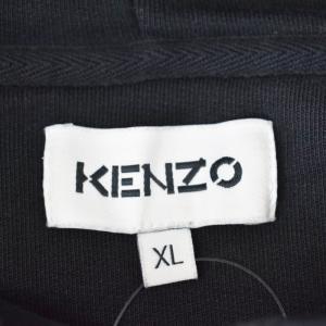 KENZO パーカー フーディー プルオーバー タイガー刺繍 XL 黒 ブラック FB65SW3304MZ