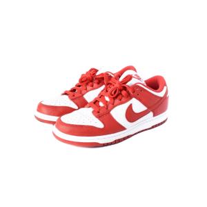 NIKE Dunk Low SP White and University Red