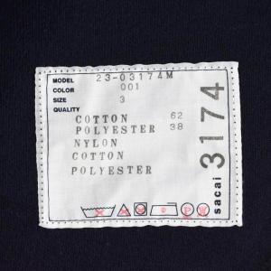 sacai 23-03174M Sponge Sweat Pullover トレーナー 3 ブラック