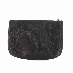 A.P.C. クラッチバッグ ポーチ レザー 黒 ブラック