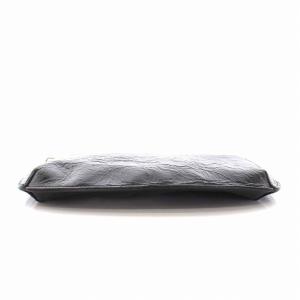 A.P.C. クラッチバッグ ポーチ レザー 黒 ブラック