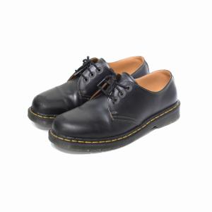 Dr.Martens 1461 3ホール シューズ ブーツ 革靴 レザー イエローステッチ UK8 黒 ブラック 茶 ブラウン